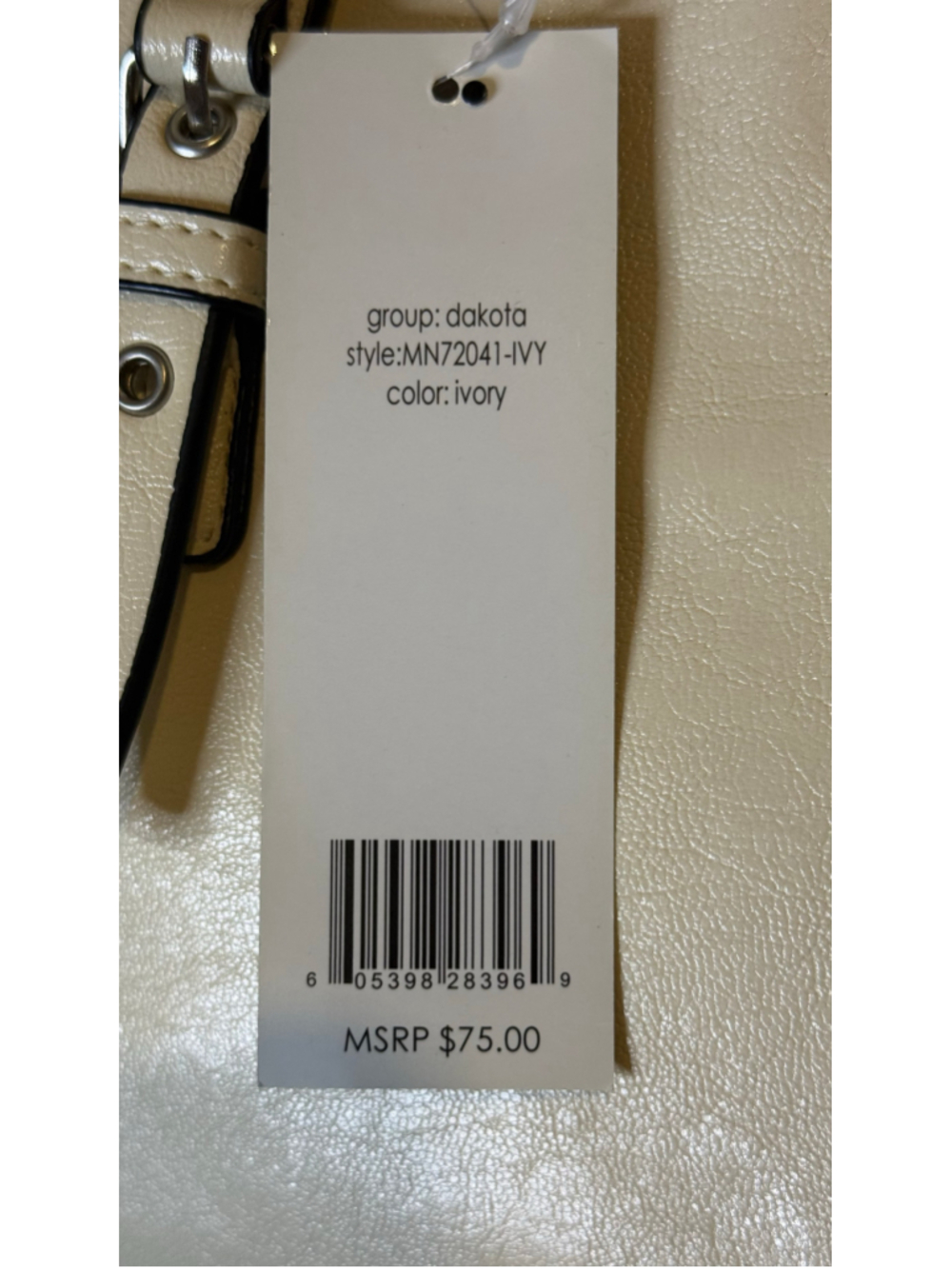 Mondani Tote Bag One Size Beige and Black - Picture 8 of 9